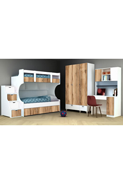 TRENDİ Tuana Seri 2 Ranza Çocuk Odası Genç Odası Ranzalar