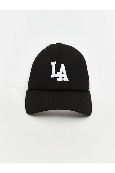 LC Waikiki Lcw Accessories Black Los Angeles Embroidered Men's Cap Hat