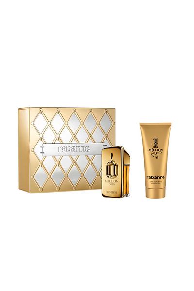 Paco Rabanne Million Gold Gift Set, Intense Eau De Parfum, Men, 50 ml Shower Gel 100 ml