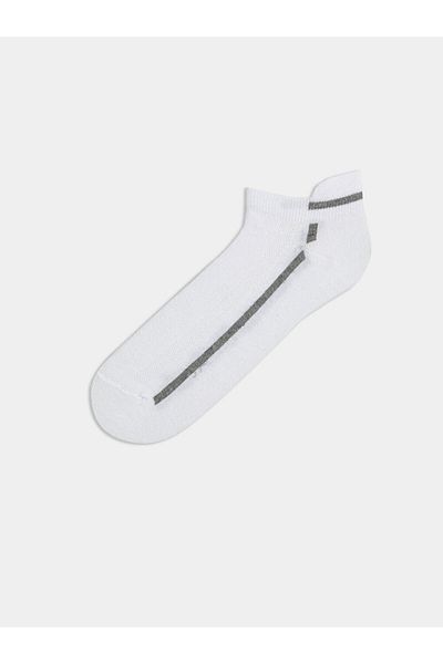 LC Waikiki Lcw Accessories White Striped Men's Booties Socks
