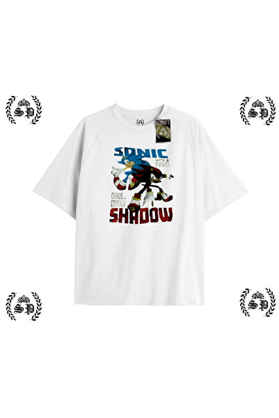 StartMore Y2K Sonicc Printed White T-Shirt
