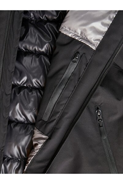 Jack & Jones Jcoaiden Transitional Jacket Sn Men's Black Coat - 12260486