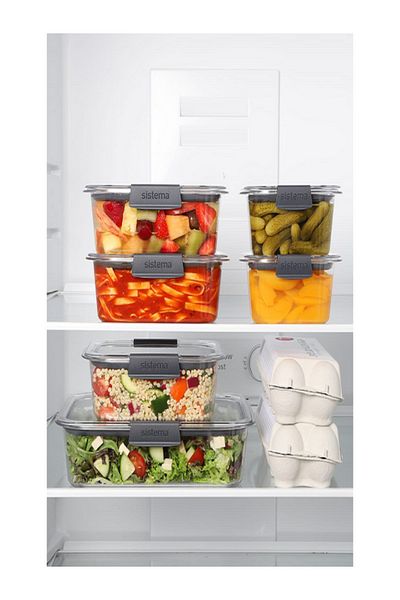 Sistema Brilliance Leak-Proof Freezer Safe Rectangular Food Storage Container