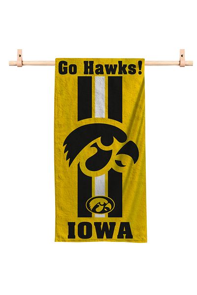 usateamfans Πετσέτα παραλίας Iowa Hawkeyes