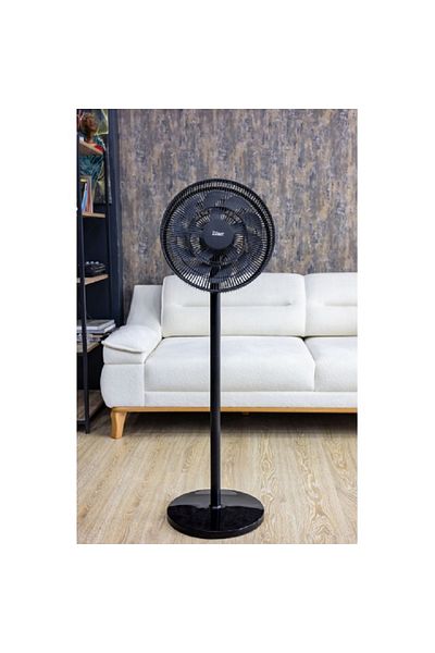 Zilan Ventilator cu picio, Inaltime reglabila, reglabila, Grilaj 41 cm, 3 trepte de viteza, Putere 50W
