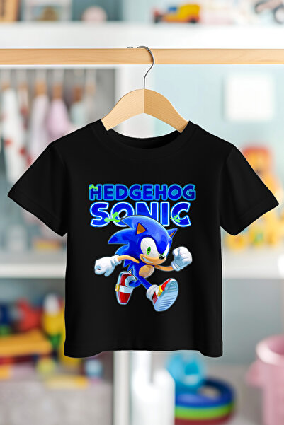 BookOrBook Детска тениска Sonic the Hedgehog Walks, 100% памучна, първокласна...