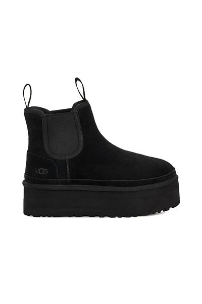 UGG Women's Boots, UGG, Neumel Platform Chelsea 1134526-BLK
