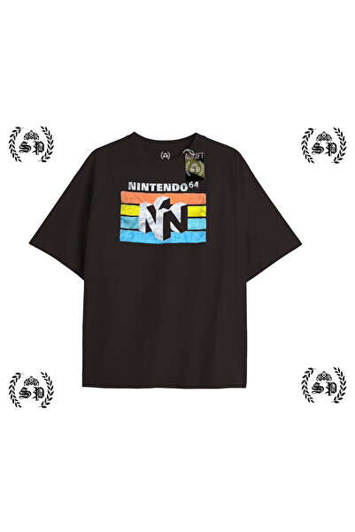 StartMore Y2K Sonicc Printed Black T-Shirt