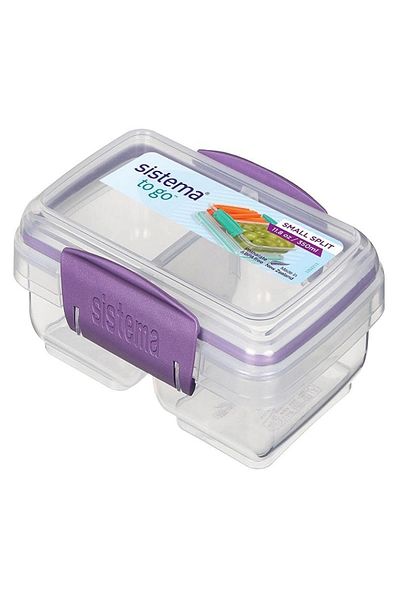 Sistema Dishwasher Safe To Go Small Split Stackable Lunch Box