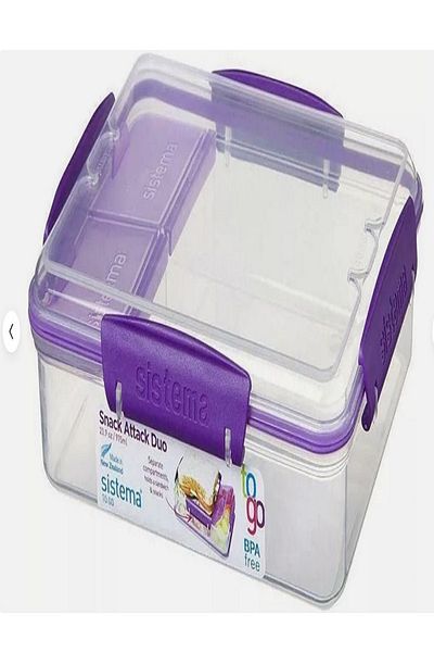 Sistema Snack Attack Duo To Go Lunch Box Assorted