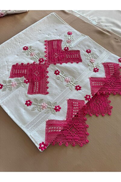 TUTUYA TEXTIL Ручна робота Метелик Модель Мереживна ручна рушник для обличчя Весільний рушник