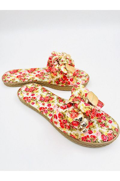Lurji Teddy Bear Buckle Daily Stylish Summer Comfortable Home Out Πακέτο Γυναικείες Παντόφλες