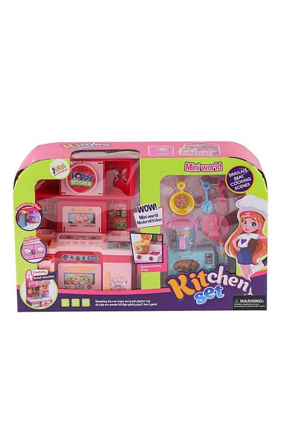 merland benvecocuk 22282-Yql132-3 Kitchen Play Set -Asian Toy