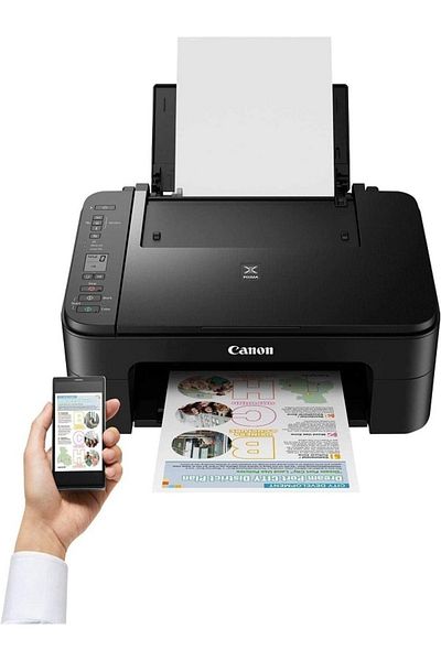 Canon طابعة نفث الحبر PIXMA TS3340، باللون الأسود، أكثر من مجرد طابعة متعددة الوظائف: صغيرة الحجم،