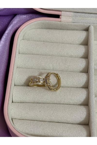 Akiha Aksesuar Brand Equivalent Stone Gold Xuping Earrings