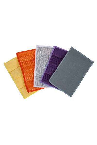 SyaMAG Lavete Microfibre Universale, Multicolor, 11x17cm, Set 5 Bucati