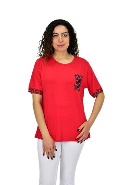 Caftan Bluză de damă cu mânecă scurtă Stone BGL-ST04709