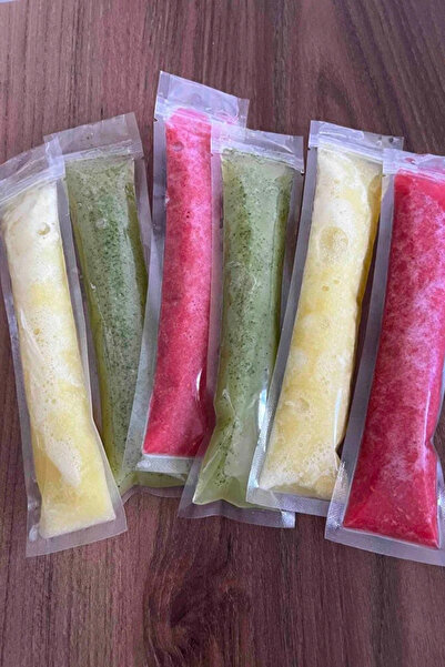 Dekals 40 Lı Buzella Poşeti Kilitli Dondurma Poşeti Ev Yapımı Atıştırmalık Poşeti Bpa Içermez