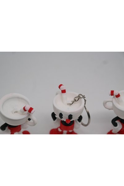 Uzman3D Cuphead Figure Keychain
