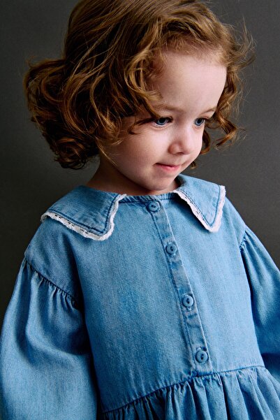 H&M Denizci Yakalı Kot Elbise