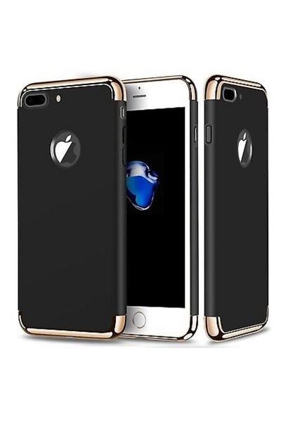 OEM Husa de telefon pentru iPhone 7 Plus oferă protecție 3 în 1, ultrasubțire - Negru mat de lux