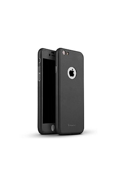 OEM Husă completă Ipaky pentru iPhone 6/6S 360 + folie de sticlă, neagră