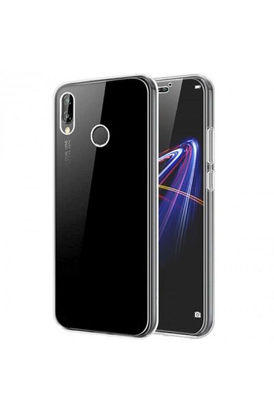 OEM Huawei Y6 2019 protective case, 360° (front + back), silicone - transparent