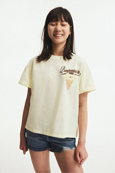 H&M Baskılı Oversize Tişört