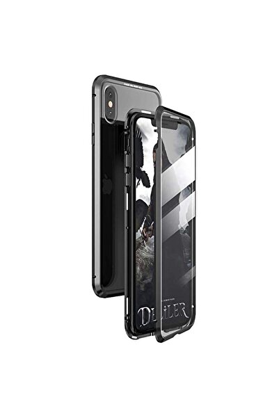 OEM Θήκη για iPhone XS Max - Γυαλί 360 μοιρών μπροστά και πίσω, μεταλλικό πλα...