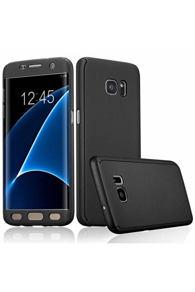 OEM Калъф за Samsung Galaxy S7 Edge, FullBody Elegance Luxury Black, 360-град...