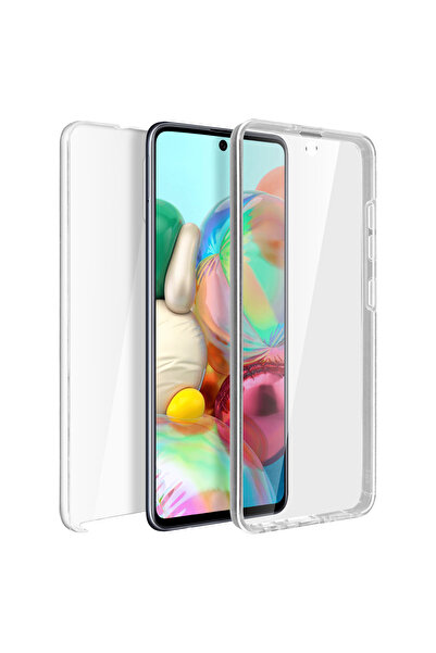 OEM Пълен TPU 360° калъф (отпред + отзад) за Samsung Galaxy A71, прозрачен