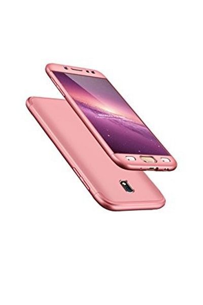 OEM Husa Samsung Galaxy J5 2017, FullBody Elegance Luxury, roz-auriu, acoperire completă la 360 de grade cu folie