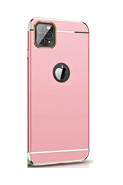 OEM Carcasă Apple iPhone 11 PRO MAX, Elegance Luxury 3 în 1, auriu-roșu