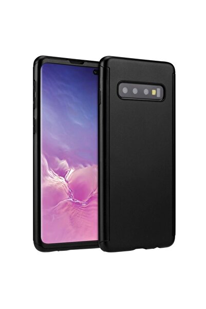 OEM Пълно покритие 360 (отпред + отзад) за Samsung Galaxy S10, черен
