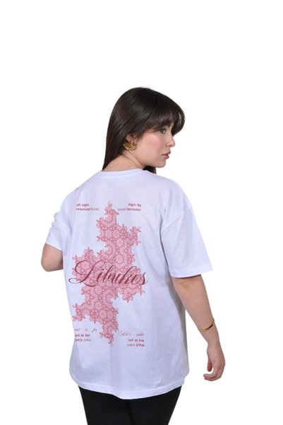 libukes Designed White T-Shirt