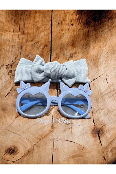 NİSASİNA Kuromi glasses & ribbed hair band 2-piece set