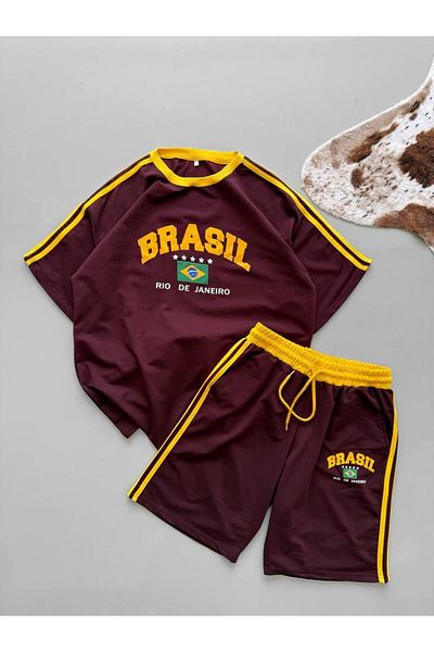 ozcelf Shorts T-Shirt Unisex Oversize Set