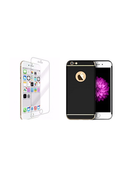 OEM Комплект калъфи за Apple iPhone 6/6S, MyStyle Elegance Luxury 3в1 черен, ...