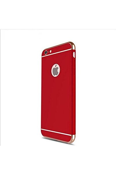 OEM Carcasă Apple iPhone 6/6S, Elegance Luxury 3 în 1 Roșu