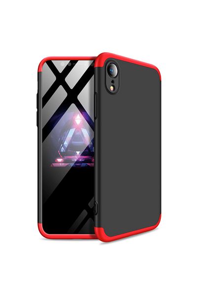 OEM Carcasă Shield 360 GKK pentru iPhone X Negru/Roșu