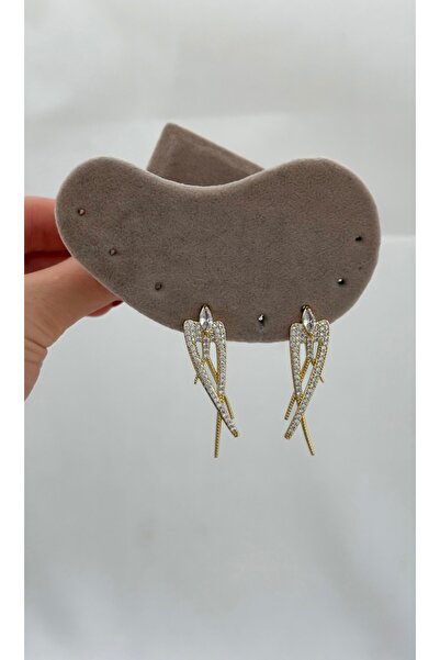 SU PERİSİ TAKI BİJUTERİ أقراط طراز الطيور الذهبية من سلسلة Vip