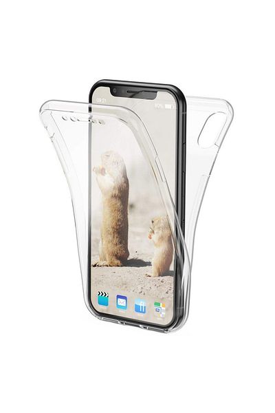 OEM Full TPU 360° case (front + back) for iPhone XR, Transparent