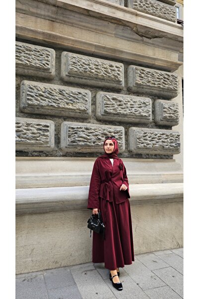 shop Gül Detaylı Kimono Etek Takım