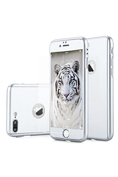 OEM Η θήκη για iPhone 8 Plus προσφέρει προστασία 360° Ultrathin + Silver Glas...