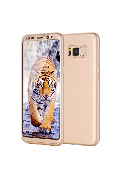 OEM Husă Full Cover 360° (față + spate) pentru Samsung Galaxy S8 Plus, aurie