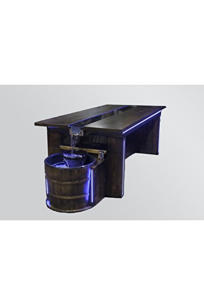 Ergün Avcı Avcı Ahşap Tasarım Çam Ağacı Ceviz Boyalı Mat Vernikli RGB Neon Le...