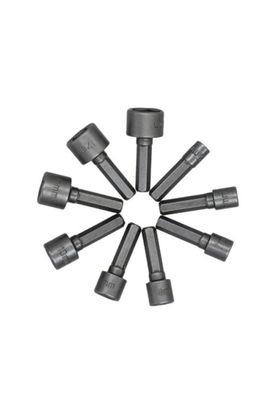 ForWhat 9Pcs Magnetic Type Nut Adapter for Office Home Office Repairing Renovation