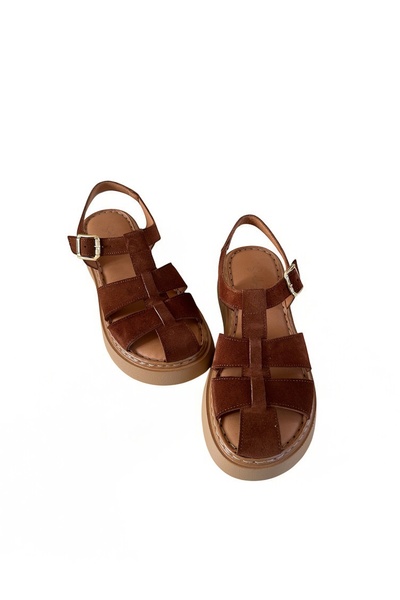 sorella SANDALE DE DAME MODEL LATTICE DIN PIELE VERITABILĂ - DONETALLA