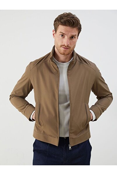 LC Waikiki Lcwaikiki Classic Khaki Stand Collar Men's Jacket