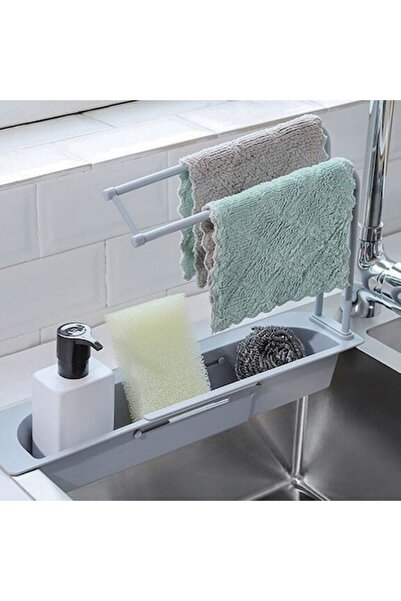 SyaMAG Organizator extensibil pentru chiuvetă, gri, 36-50x8.5x27 cm, plastic